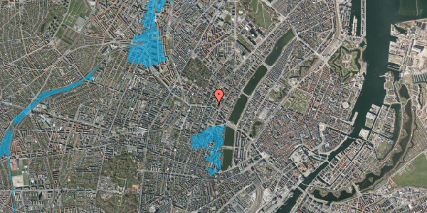 Oversvømmelsesrisiko fra vandløb på Åboulevard 40, 2. , 2200 København N