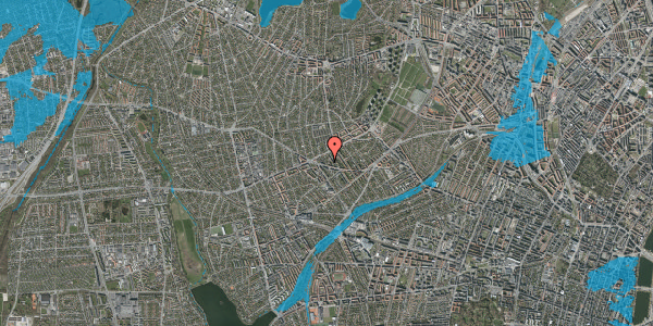 Oversvømmelsesrisiko fra vandløb på Ådalsvej 52, 2720 Vanløse