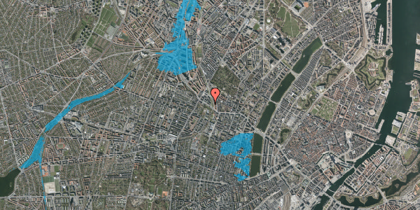 Oversvømmelsesrisiko fra vandløb på Ågade 90, 1. th, 2200 København N
