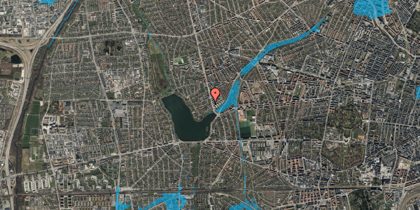 Oversvømmelsesrisiko fra vandløb på Ålekistevej 21, 2720 Vanløse