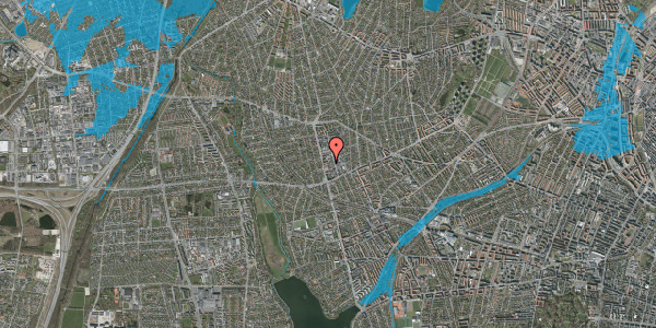 Oversvømmelsesrisiko fra vandløb på Ålekistevej 186D, st. tv, 2720 Vanløse
