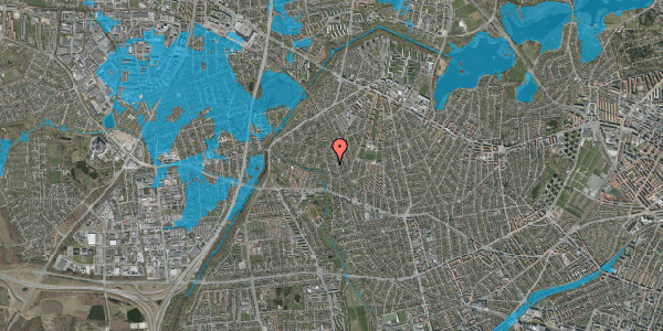Oversvømmelsesrisiko fra vandløb på Åvendingen 26A, 2700 Brønshøj
