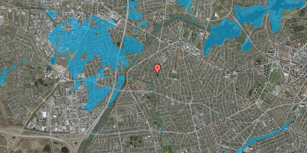 Oversvømmelsesrisiko fra vandløb på Åvendingen 38, 2700 Brønshøj
