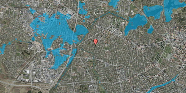 Oversvømmelsesrisiko fra vandløb på Åvendingen 41, 2700 Brønshøj