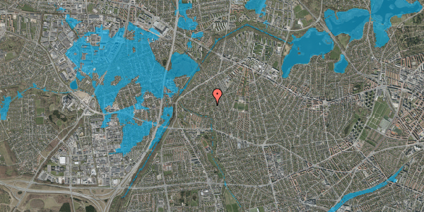 Oversvømmelsesrisiko fra vandløb på Åvendingen 42, 2700 Brønshøj