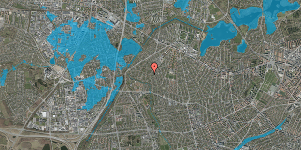 Oversvømmelsesrisiko fra vandløb på Åvendingen 44, 2700 Brønshøj