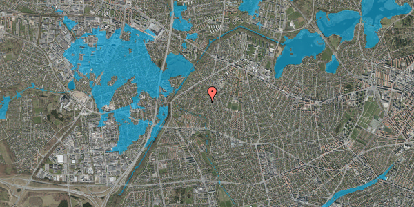 Oversvømmelsesrisiko fra vandløb på Åvendingen 46, 2700 Brønshøj