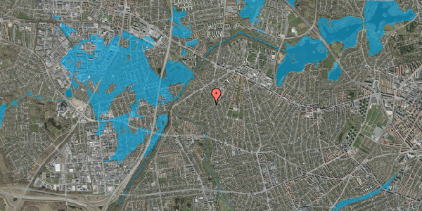 Oversvømmelsesrisiko fra vandløb på Åvendingen 53, 2700 Brønshøj