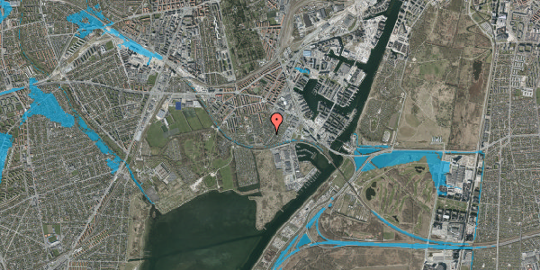 Oversvømmelsesrisiko fra vandløb på Hf. Havebyen Mozart 26, 2450 København SV