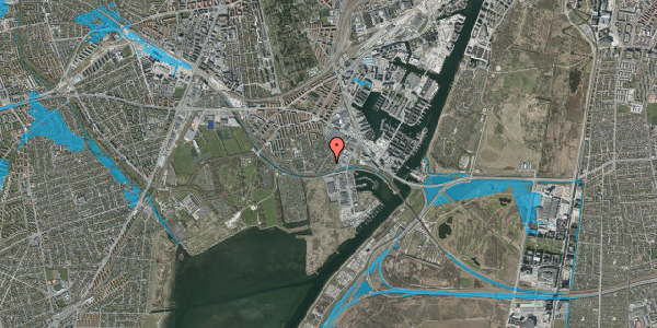 Oversvømmelsesrisiko fra vandløb på Hf. Havebyen Mozart 57, 2450 København SV
