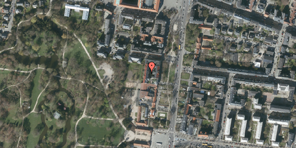 Oversvømmelsesrisiko fra vandløb på Allegade 15C, 1. th, 2000 Frederiksberg