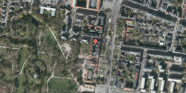 Oversvømmelsesrisiko fra vandløb på Allegade 17B, st. th, 2000 Frederiksberg