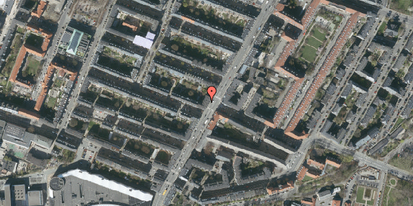 Oversvømmelsesrisiko fra vandløb på Falkoner Alle 35, st. th, 2000 Frederiksberg