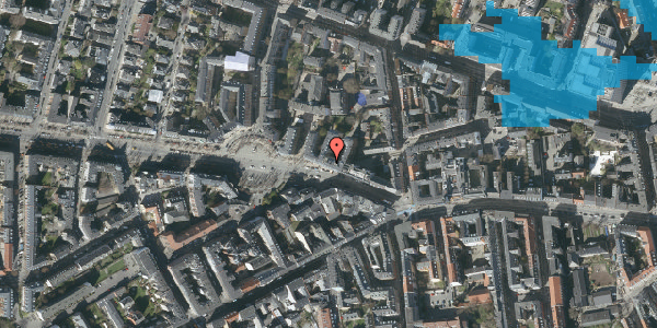 Oversvømmelsesrisiko fra vandløb på Frederiksberg Alle 10, st. , 1820 Frederiksberg C