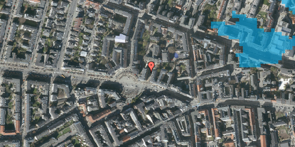 Oversvømmelsesrisiko fra vandløb på Frederiksberg Alle 18, st. , 1820 Frederiksberg C