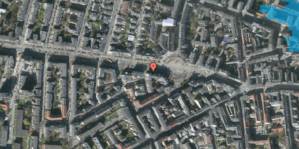 Oversvømmelsesrisiko fra vandløb på Frederiksberg Alle 19B, st. 1, 1820 Frederiksberg C