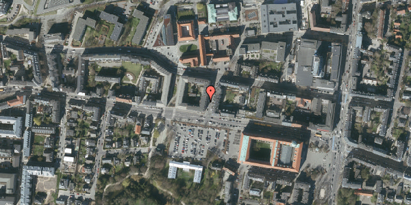 Oversvømmelsesrisiko fra vandløb på Hospitalsvej 1A, st. th, 2000 Frederiksberg