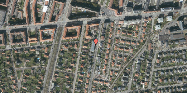 Oversvømmelsesrisiko fra vandløb på Jyllandsvej 12A, st. th, 2000 Frederiksberg