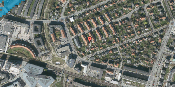 Oversvømmelsesrisiko fra vandløb på Moltkesvej 63, st. , 2000 Frederiksberg