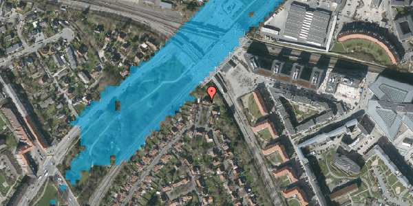 Oversvømmelsesrisiko fra vandløb på Ved Grænsen 48, 2000 Frederiksberg