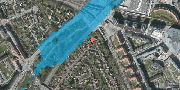 Oversvømmelsesrisiko fra vandløb på Ved Grænsen 54, 2000 Frederiksberg