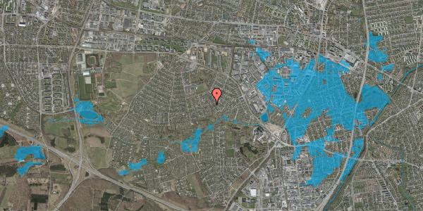 Oversvømmelsesrisiko fra vandløb på Melbyvej 4, 2740 Skovlunde