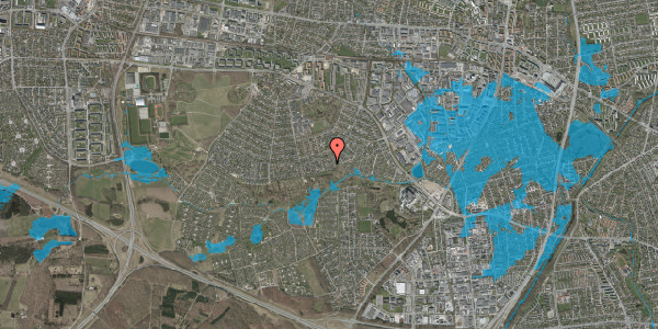Oversvømmelsesrisiko fra vandløb på Nederbyvej 42, 2740 Skovlunde