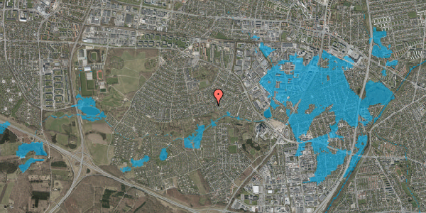 Oversvømmelsesrisiko fra vandløb på Nederbyvej 43, 2740 Skovlunde