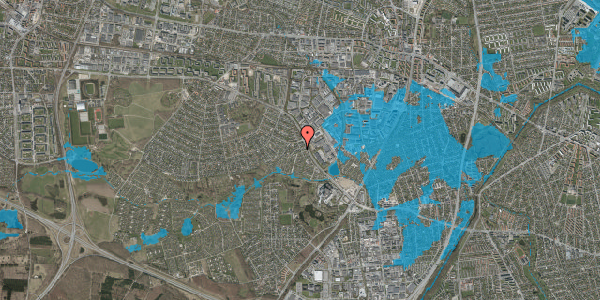 Oversvømmelsesrisiko fra vandløb på Ved Hanevad 8, 2740 Skovlunde