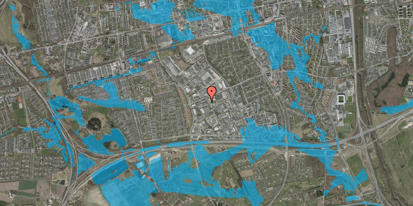 Oversvømmelsesrisiko fra vandløb på Abildager 4, 2605 Brøndby
