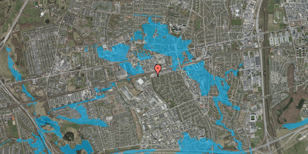 Oversvømmelsesrisiko fra vandløb på Banemarksvej 57, 2605 Brøndby