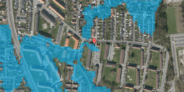 Oversvømmelsesrisiko fra vandløb på Brøndbyvestervej 34, st. th, 2605 Brøndby
