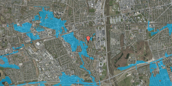 Oversvømmelsesrisiko fra vandløb på Brøndbyvestervej 42, 1. th, 2605 Brøndby