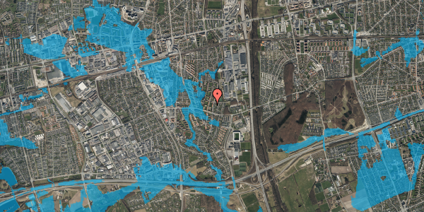 Oversvømmelsesrisiko fra vandløb på Brøndbyvestervej 116, 2. tv, 2605 Brøndby