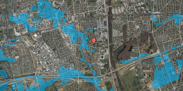 Oversvømmelsesrisiko fra vandløb på Brøndbyvestervej 120, 2. th, 2605 Brøndby