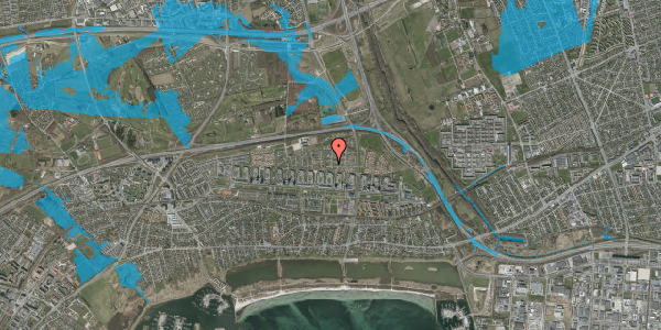 Oversvømmelsesrisiko fra vandløb på Bækkelunden 113, 2660 Brøndby Strand