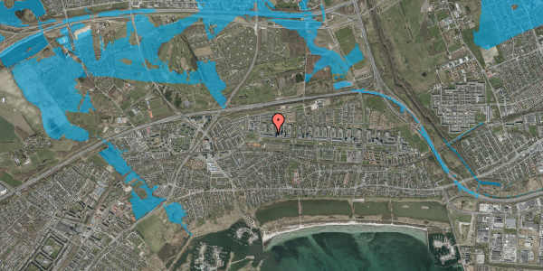 Oversvømmelsesrisiko fra vandløb på Dyringparken 50, 2660 Brøndby Strand