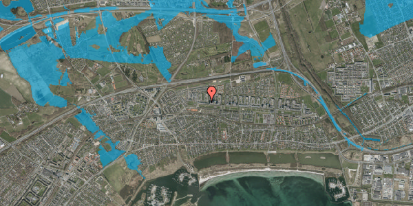 Oversvømmelsesrisiko fra vandløb på Dyringparken 54, 2660 Brøndby Strand