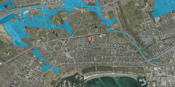 Oversvømmelsesrisiko fra vandløb på Dyringparken 68, 3. th, 2660 Brøndby Strand