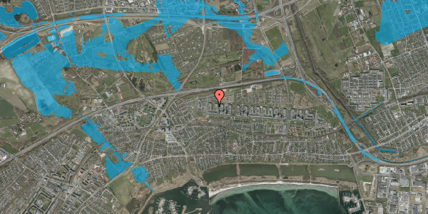 Oversvømmelsesrisiko fra vandløb på Dyringparken 86, 1. th, 2660 Brøndby Strand