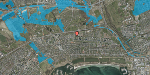 Oversvømmelsesrisiko fra vandløb på Dyringparken 100, st. th, 2660 Brøndby Strand