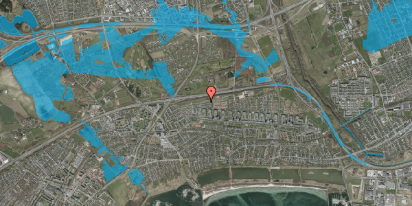 Oversvømmelsesrisiko fra vandløb på Dyringparken 236, 2660 Brøndby Strand