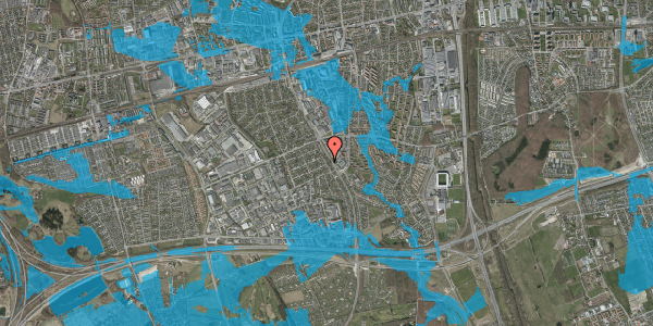 Oversvømmelsesrisiko fra vandløb på Folemarksvej 33, 2605 Brøndby