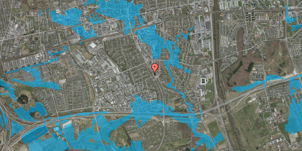 Oversvømmelsesrisiko fra vandløb på Folemarksvej 41, 2605 Brøndby