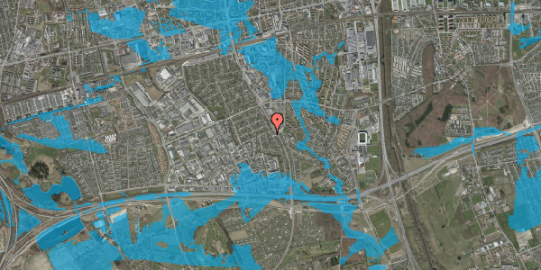 Oversvømmelsesrisiko fra vandløb på Folemarksvej 44, 2605 Brøndby