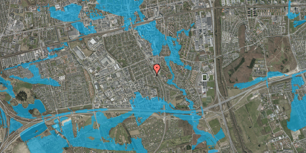 Oversvømmelsesrisiko fra vandløb på Folemarksvej 46, 2605 Brøndby