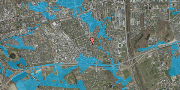 Oversvømmelsesrisiko fra vandløb på Folemarksvej 48, 2605 Brøndby