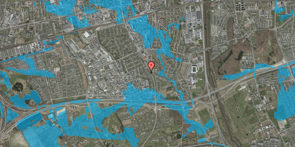 Oversvømmelsesrisiko fra vandløb på Folemarksvej 64, 2605 Brøndby