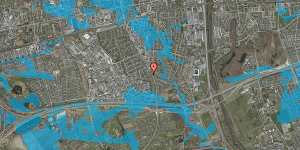 Oversvømmelsesrisiko fra vandløb på Folemarksvej 69, 2605 Brøndby