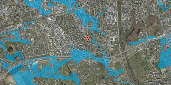 Oversvømmelsesrisiko fra vandløb på Folemarksvej 70, 2605 Brøndby